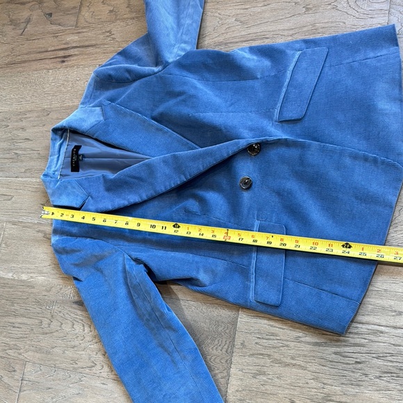 Talbots Double Breasted Corduroy Blazer Size 12P - Picture 10 of 14